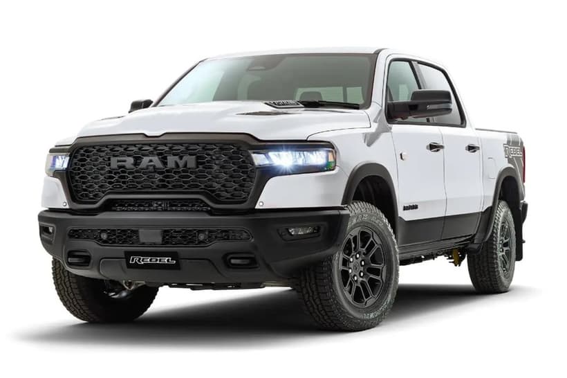 Black 2025 RAM 1500 Crew Cab Utility Rebel Hurricane