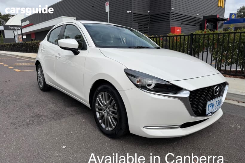 White 2022 Mazda 2 Hatchback G15 Evolve