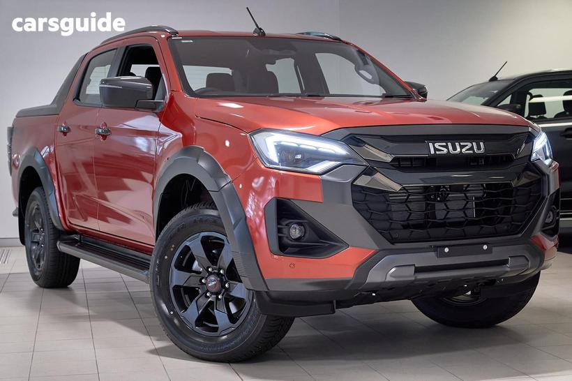 Orange 2025 Isuzu D-MAX Crew Cab Utility X-Terrain (4X4)