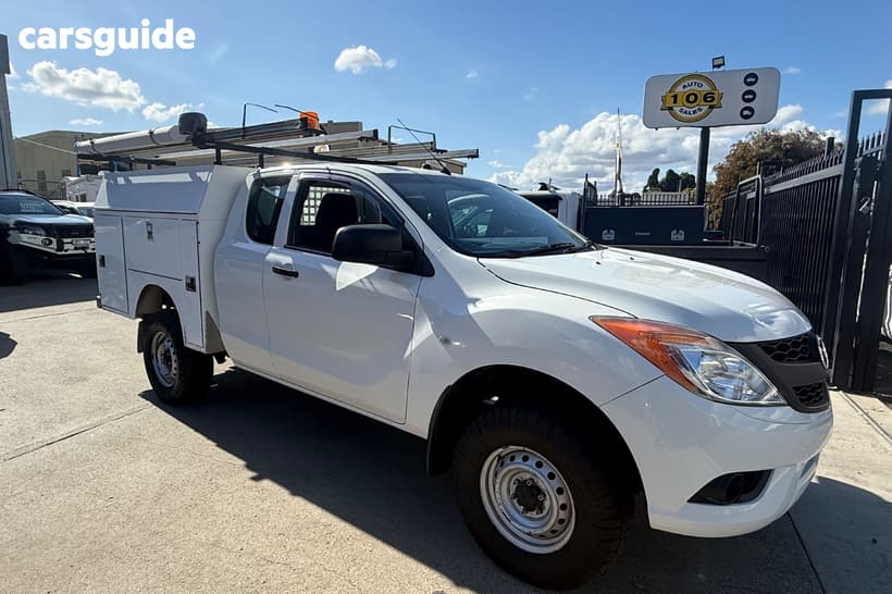 White 2013 Mazda BT-50 Freestyle Cab Chassis Xt (4X2)