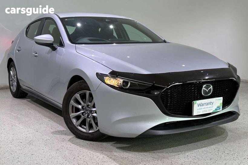 Silver 2021 Mazda 3 Hatchback G20 Pure