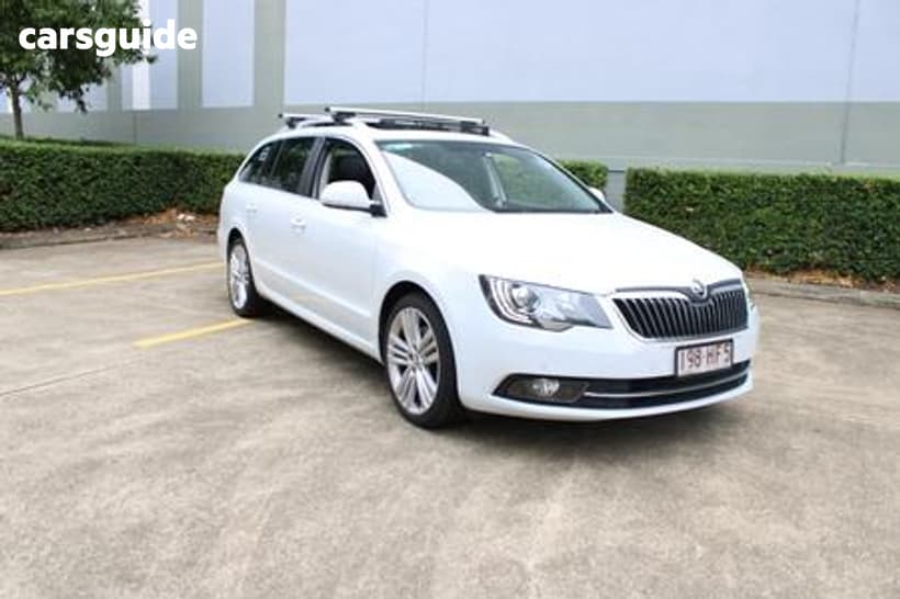 White 2015 Skoda Superb Wagon 118 Tsi Ambition