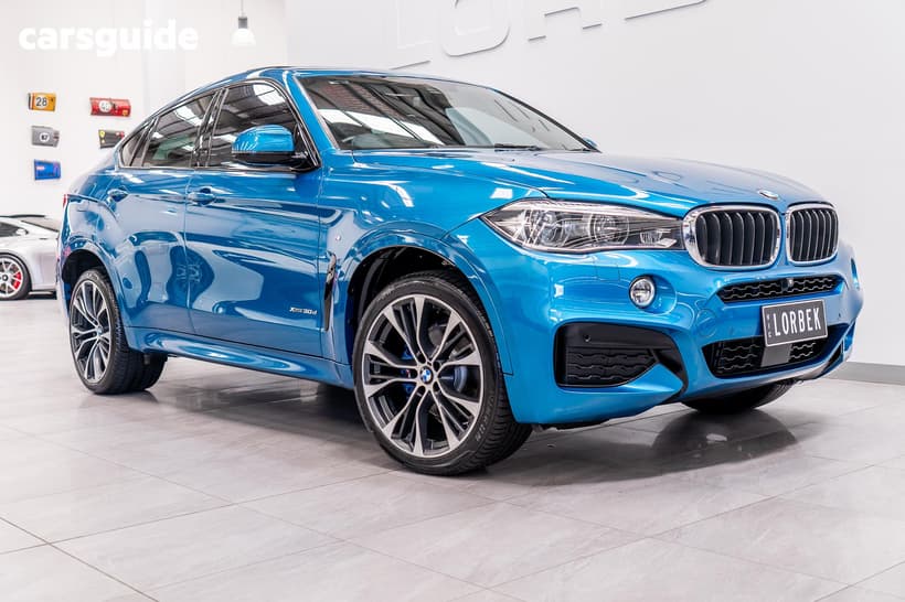 Blue 2018 BMW X6 Coupe Xdrive 30D M Sport