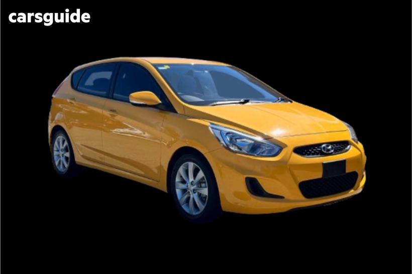 Yellow 2017 Hyundai Accent Hatchback Sport