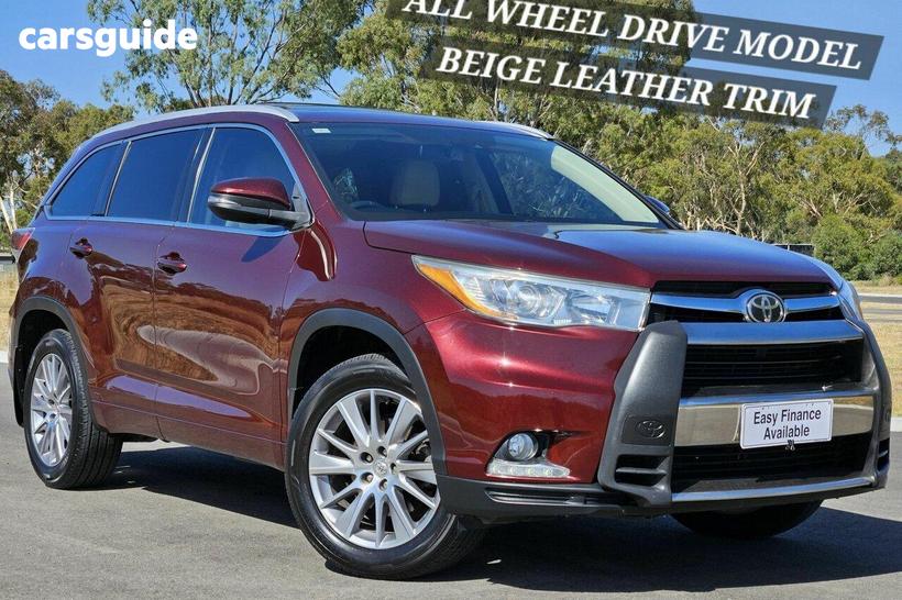 Red 2015 Toyota Kluger Wagon Grande (4X4)