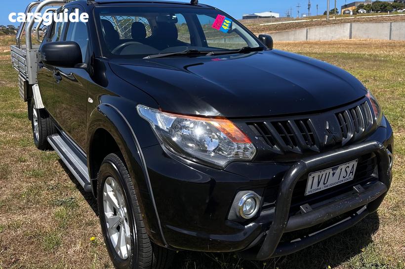 Black 2016 Mitsubishi Triton Dual Cab Utility Glx Plus (4X4)