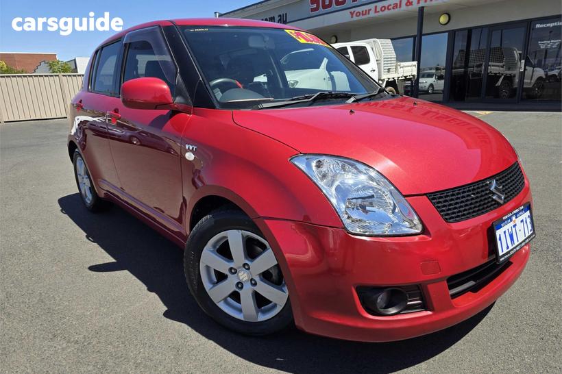 Red 2010 Suzuki Swift Hatchback S