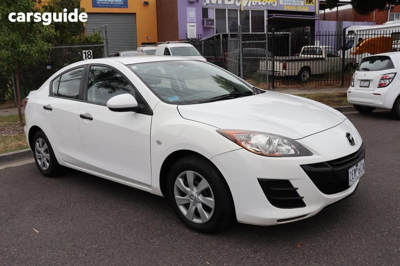 White 2011 Mazda 3 Sedan Neo