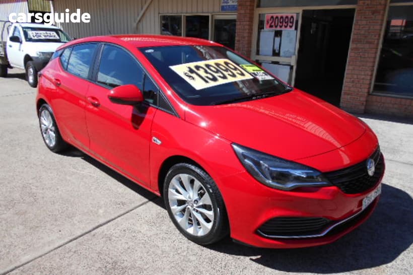 Red 2018 Holden Astra Hatchback R+