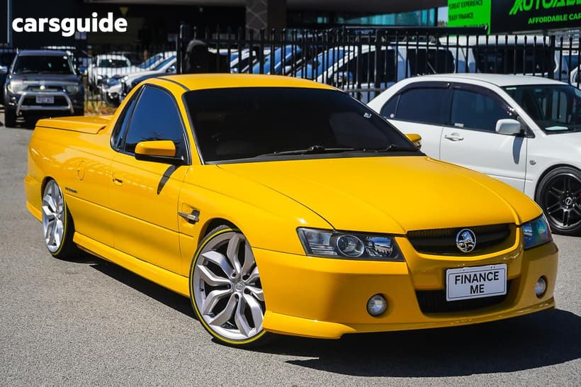 Yellow 2006 Holden Commodore Utility Ss Thunder