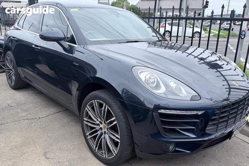 Blue 2016 Porsche Macan Wagon S Diesel