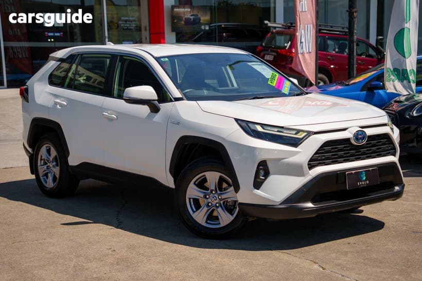 White 2022 Toyota RAV4 Wagon Gx (2Wd) Hybrid