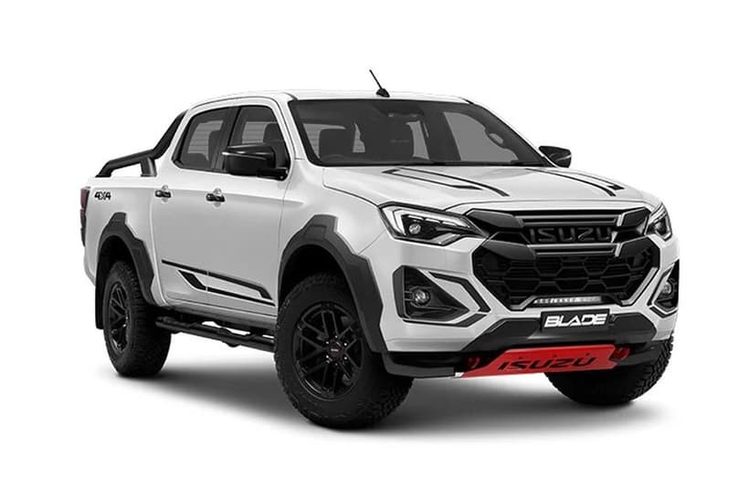 White 2025 Isuzu D-MAX Crew Cab Utility Blade