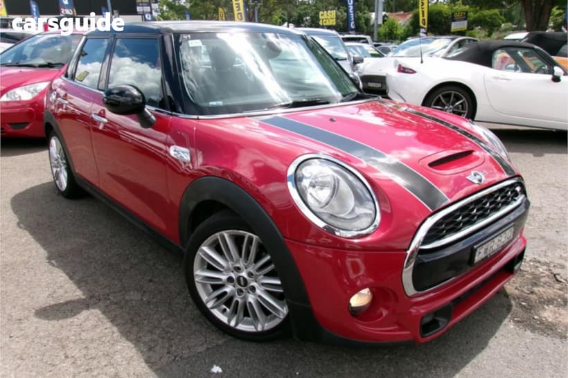 Red 2015 Mini Cooper Hatchback S 5D Hatch