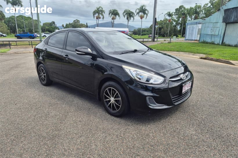 Black 2015 Hyundai Accent Sedan Active
