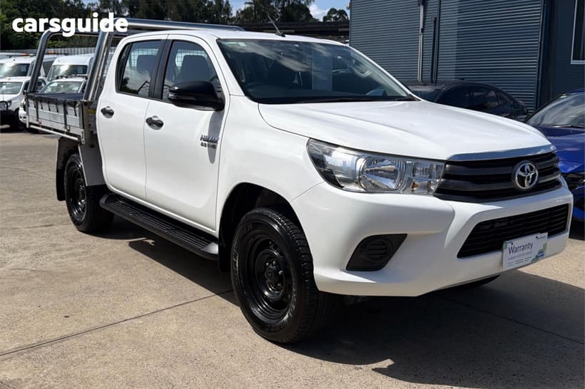 White 2018 Toyota Hilux Dual Cab Utility Sr Hi-Rider