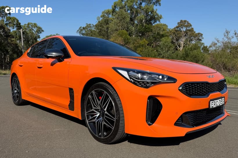 Orange 2021 Kia Stinger Sedan Gt (Black Leather)