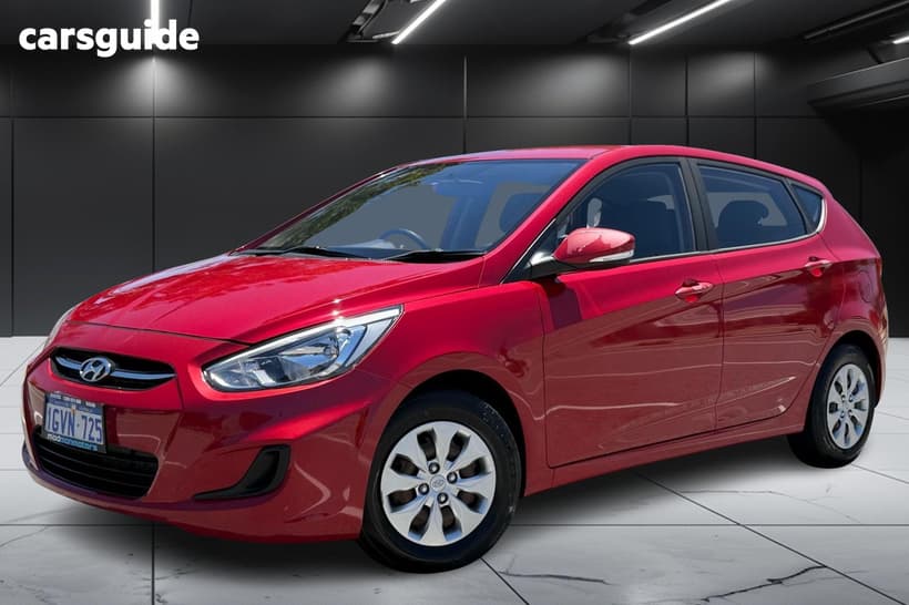 Red 2016 Hyundai Accent Hatchback Active