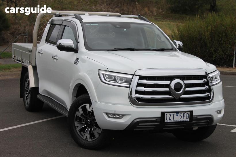 White 2024 GWM UTE Dual Cab Chassis Tray Cannon-L (4X4)