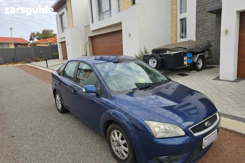 Blue 2007 Ford Focus Sedan Cl
