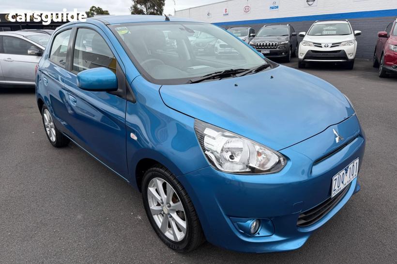 Blue 2013 Mitsubishi Mirage Hatchback Ls