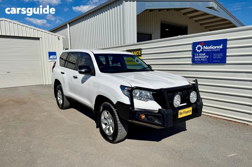 White 2019 Toyota Landcruiser Prado SUV GDJ150R GX WAGON 5DR SPTS AUTO 6SP, 4X4 2.8DT