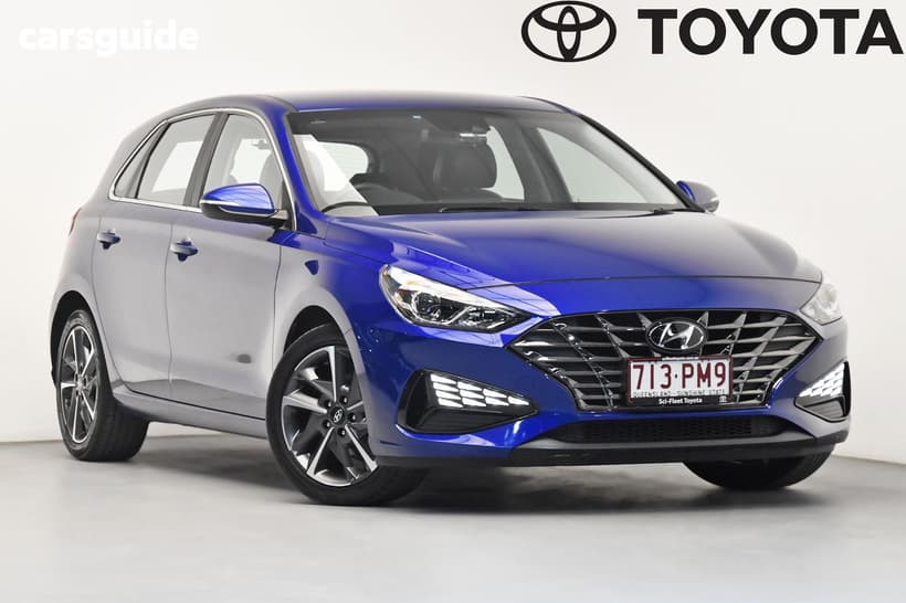 Blue 2021 Hyundai I30 Hatchback Active