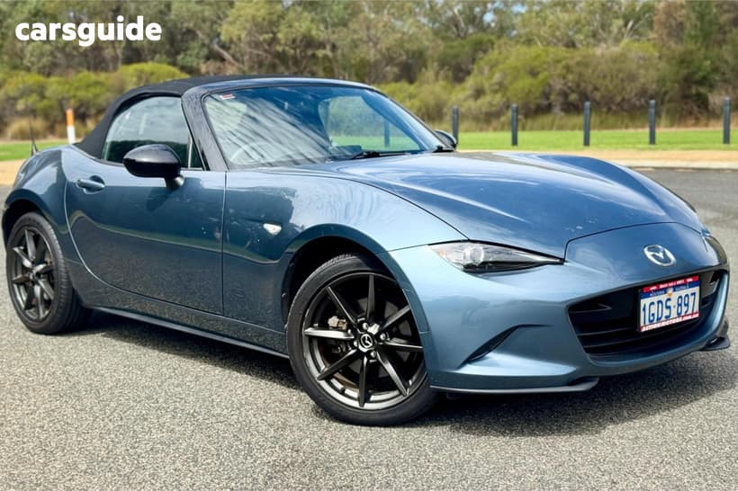 Blue 2016 Mazda MX-5 Convertible Roadster