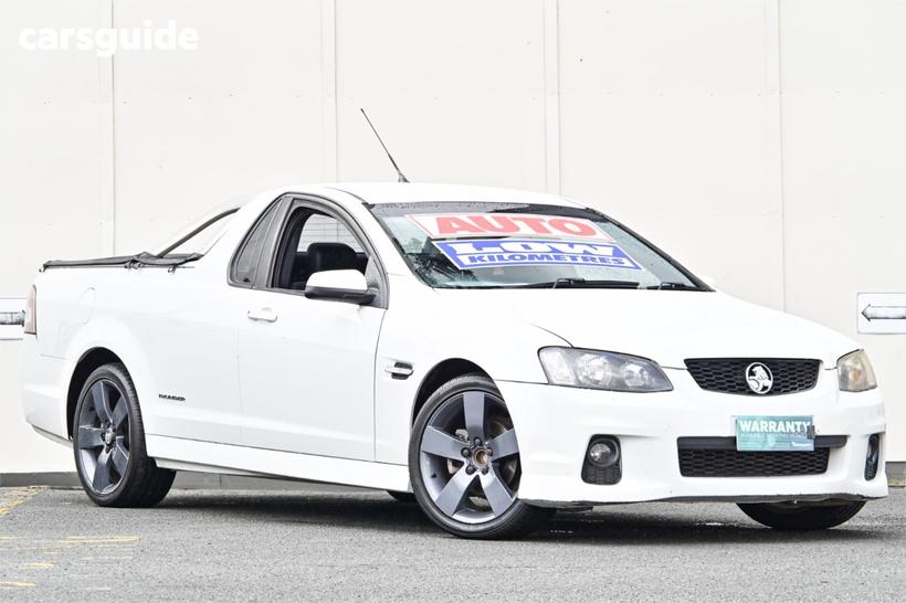 White 2011 Holden Commodore Utility Sv6 Thunder