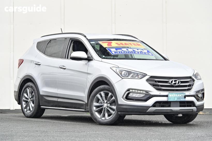 Silver 2017 Hyundai Santa FE Wagon Elite Crdi (4X4)