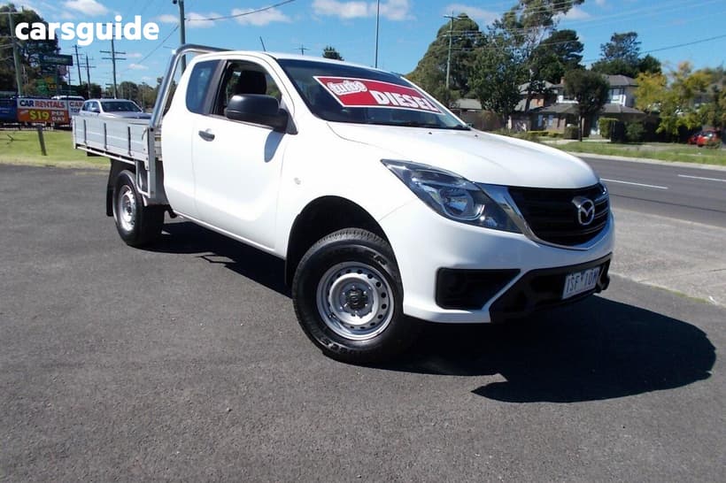 White 2020 Mazda BT-50 Freestyle Cab Chassis Xt (4X2) (5Yr)