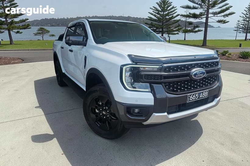 White 2025 Ford Ranger Double Cab Pick Up Phev Sport (4X4)