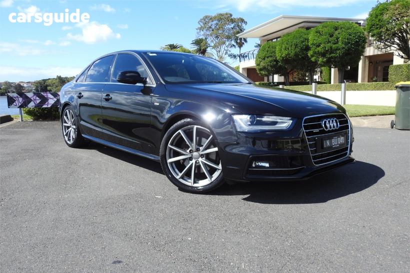 Black 2015 Audi A4 Sedan 2.0 Tfsi S-Line Quattro