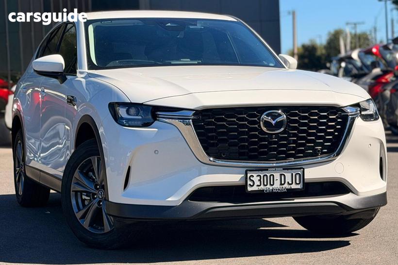 White 2025 Mazda CX-60 Wagon G40E Touring Hybrid
