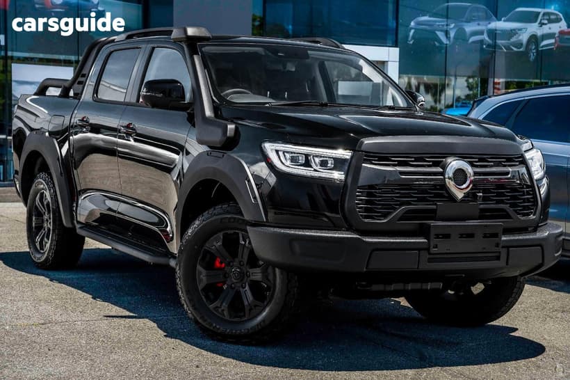 Black 2025 GWM Cannon Dual Cab Utility Xsr (4X4)