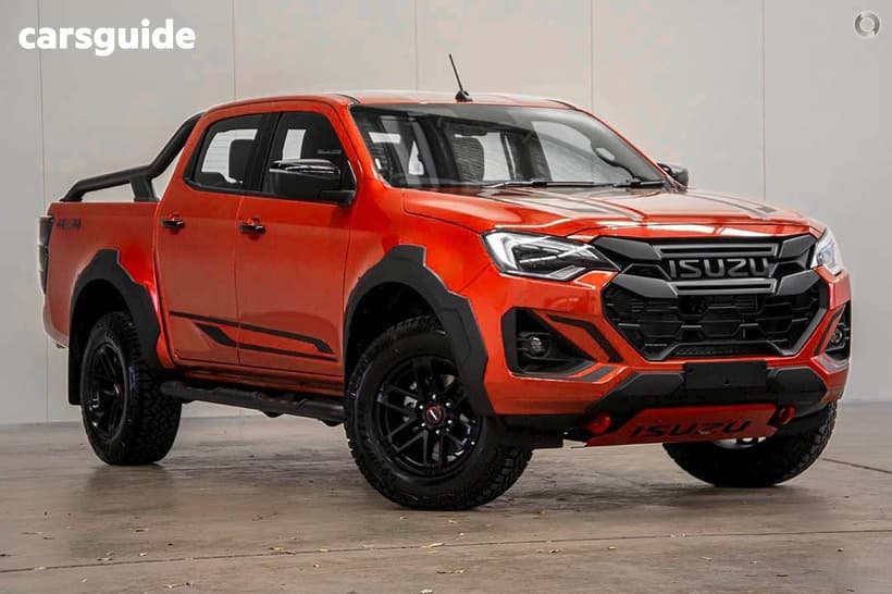 Orange 2025 Isuzu D-MAX Crew Cab Utility Blade (4X4)