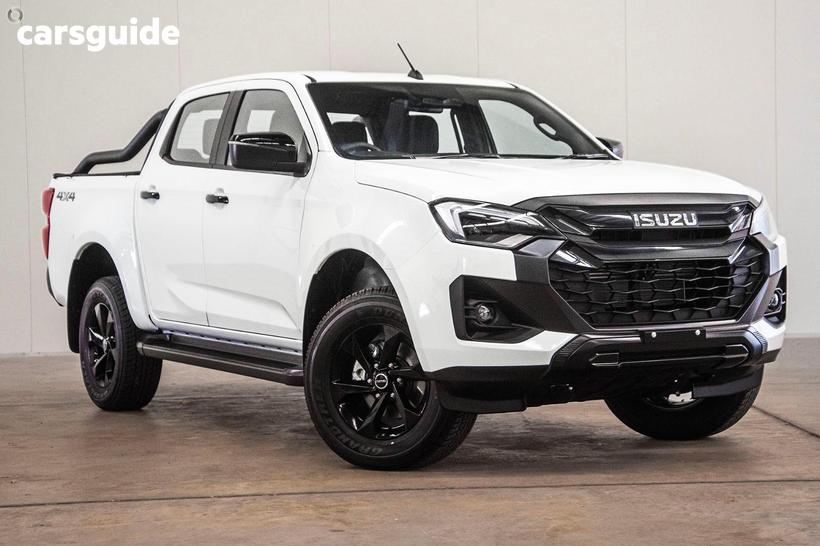 White 2025 Isuzu D-MAX Crew Cab Utility X-Rider (4X4)