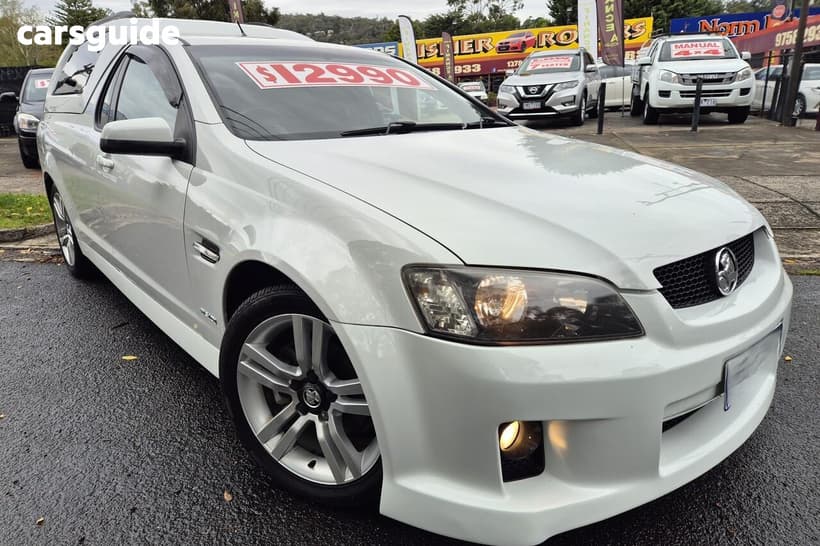 White 2010 Holden Commodore Utility Sv6