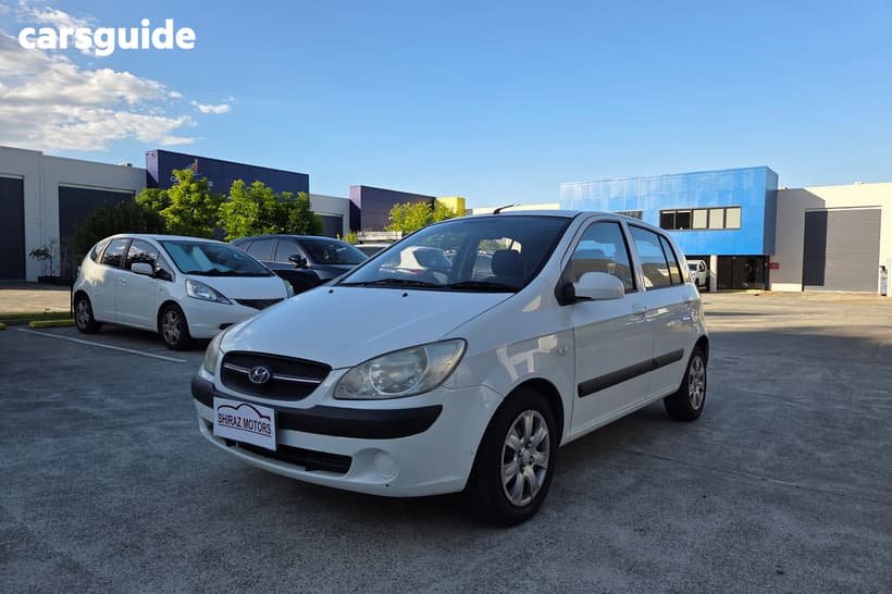 White 2009 Hyundai Getz Hatchback Sx