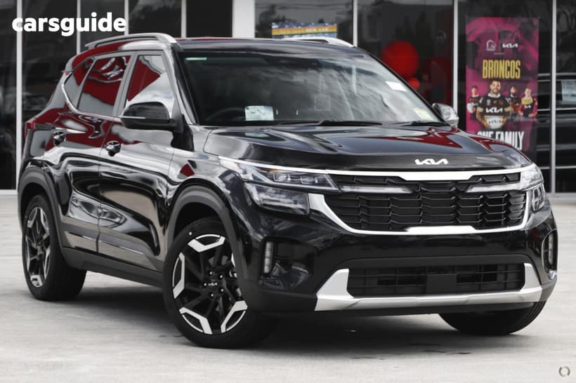 Black 2025 Kia Seltos Wagon Gt-Line (Fwd) (Two-Tone)