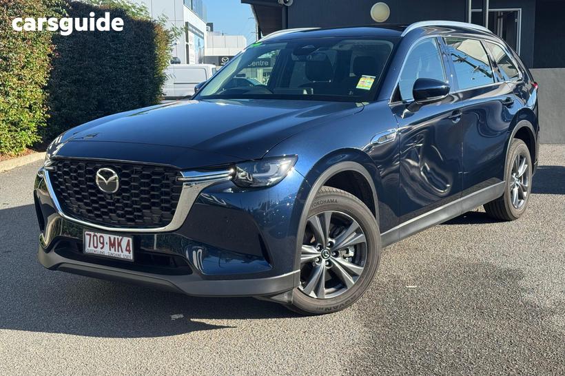 Blue 2024 Mazda CX-80 Wagon G40E Pure