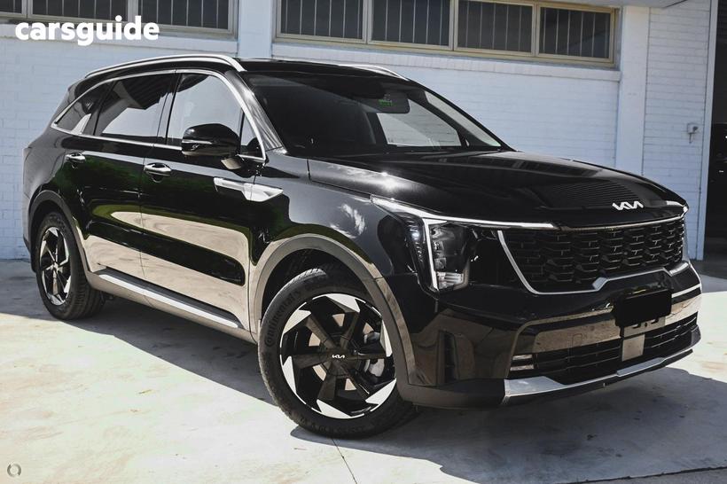 Black 2025 Kia Sorento Wagon Sport+ 7 Seat