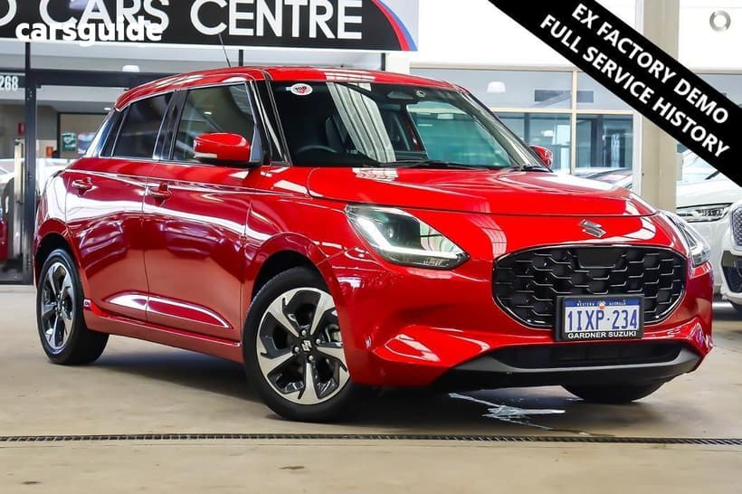 Red 2024 Suzuki Swift Hatchback Hybrid Glx
