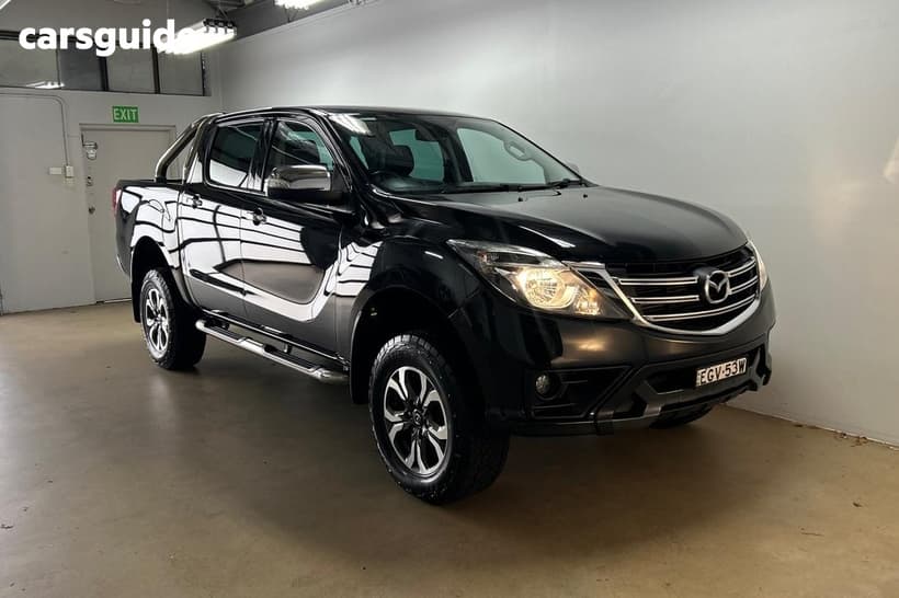 Black 2019 Mazda BT-50 Dual Cab Utility Gt (4X4) (5Yr)