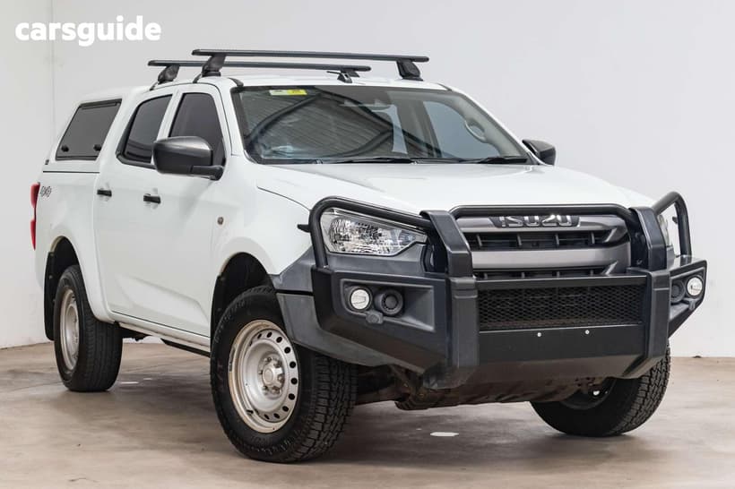 White 2021 Isuzu D-MAX Crew Cab Utility Sx (4X4)