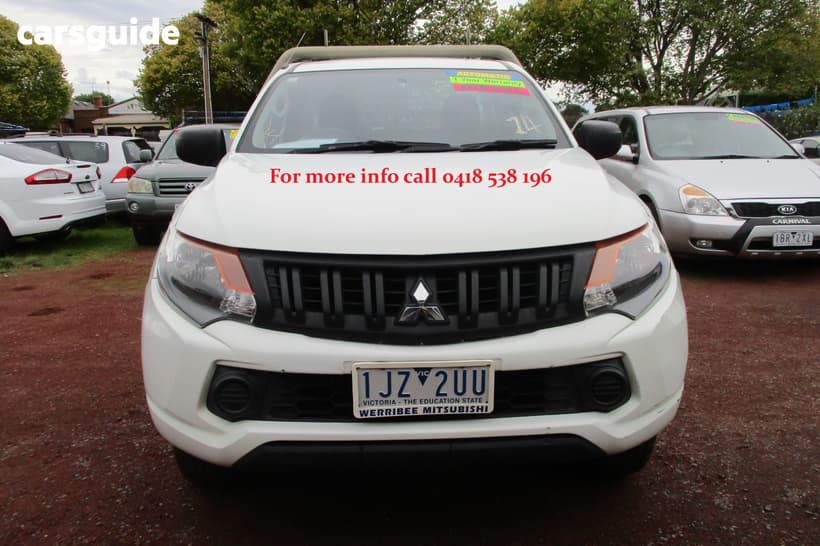 White 2016 Mitsubishi Triton Cab Chassis Glx