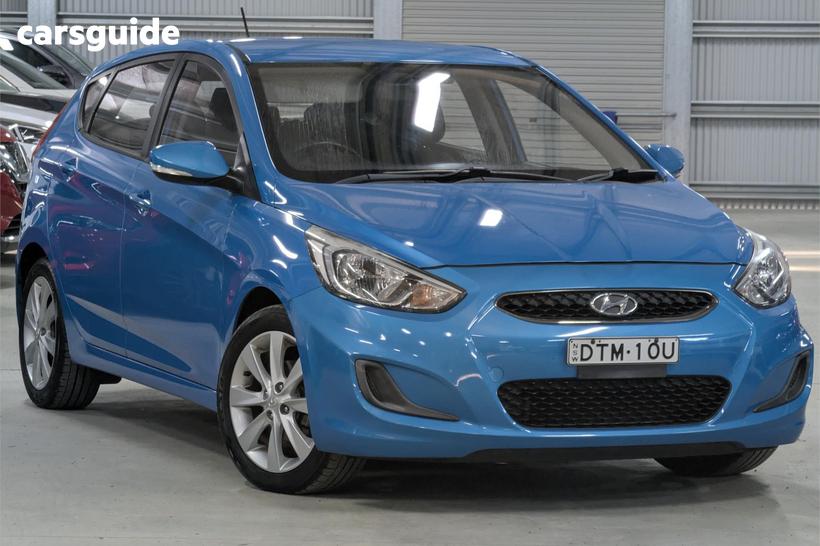 Blue 2017 Hyundai Accent Hatchback Sport