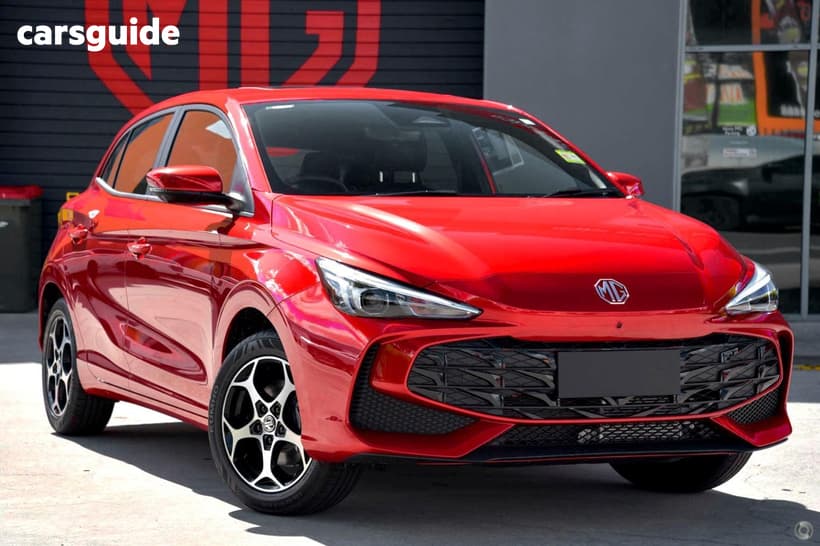 Red 2025 MG MG3 Hatchback Essence