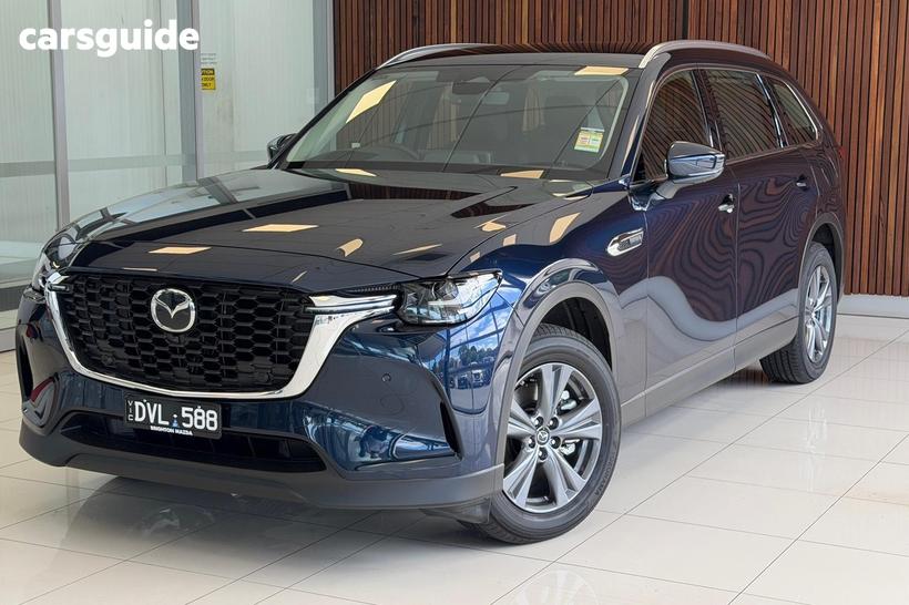 Blue 2025 Mazda CX-80 Wagon G40E Touring