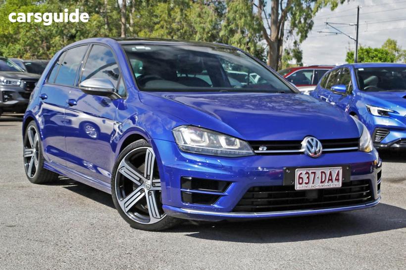 Blue 2016 Volkswagen Golf Hatchback R